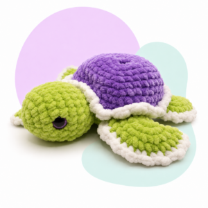 Żółwik Serduszko – szydełkowa maskotka 20 cm