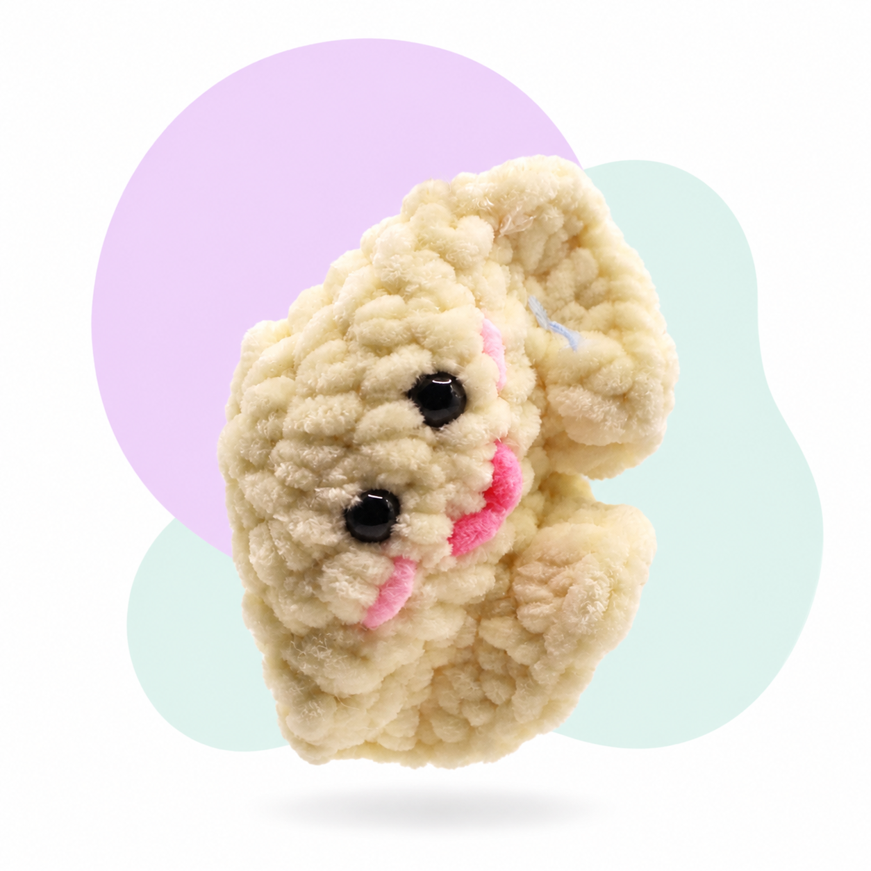 Pierożek Przytulasek – szydełkowy breloczek 10 cm